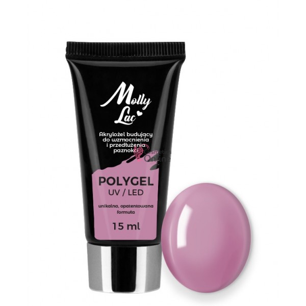 Polygel /Acrylgel MollyLac pentru constructie 15 ML - 20 Bean Paste 15675